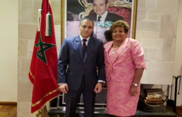 Ministra del TSJE visitó a diplomático del Reino de Marruecos - Radio 1000 AM