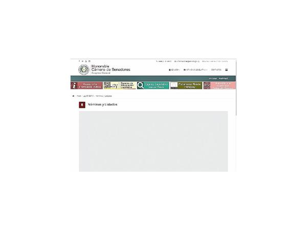 Senado niega información acerca de sus funcionarios