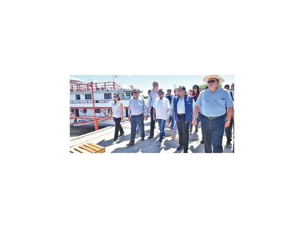 Verifican la zona del futuro puente Carmelo-Murtinho