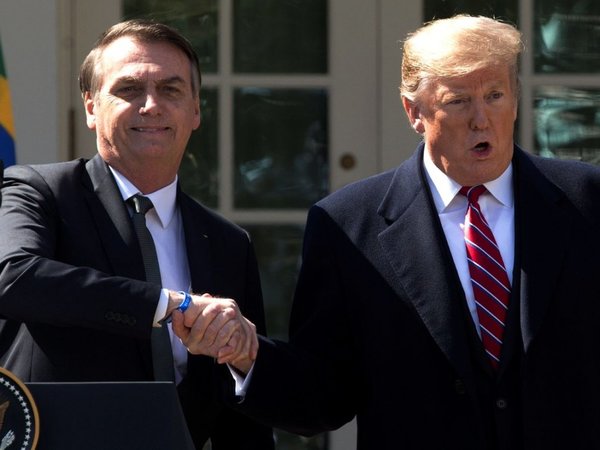 Trump se compromete a apoyar las ambiciones globales de Bolsonaro