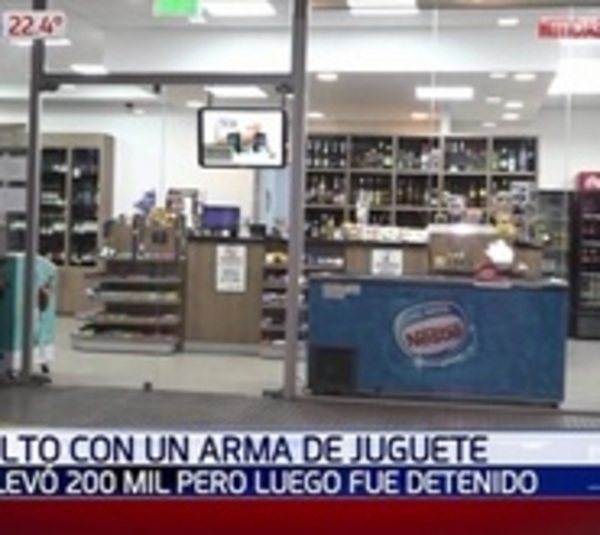 Adolescente asaltó surtidor con arma de juguete y fue detenido - Paraguay.com