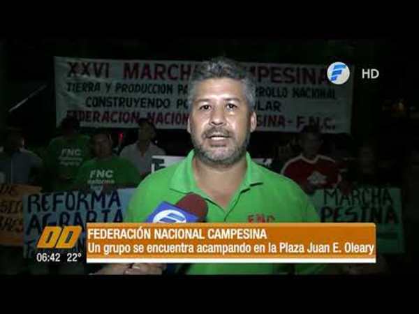5.000 campesinos marcharán mañana hacia el microcentro de Asunción