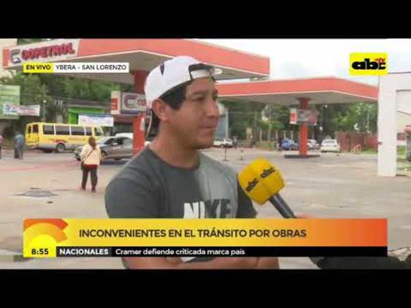 Inconvenientes en en tránsito por obras - Tv - ABC Color