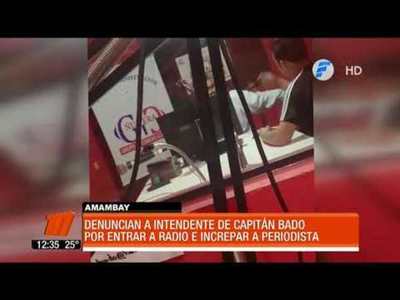 Intendente entró armado a una radio y amenazó a periodista