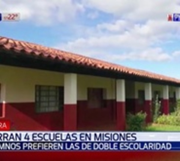 Cierran 4 escuelas en Misiones por falta de alumnos - Paraguay.com