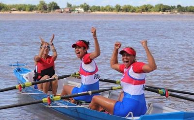 El remo guaraní es de oro y plata en Odesur 2019
