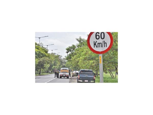 Velocidad máxima en Avda. Silvio Pettirossi es 60 km/h