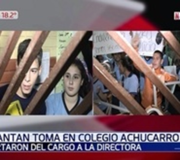 Apartan a directora acusada de maltrato tras toma de colegio  - Paraguay.com