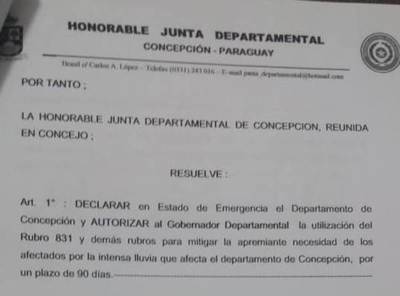Junta Departamental declara estado de emergencia | Radio Regional 660 AM
