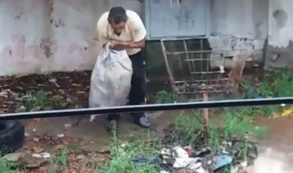 HOY / Lo grabaron tirando basura al raudal y ahora Fiscalía lo imputó: se expone a cárcel o multa