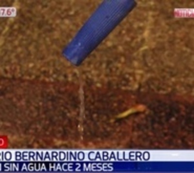 Tienen agua con poca presión tres horas al día desde hace dos meses - Paraguay.com
