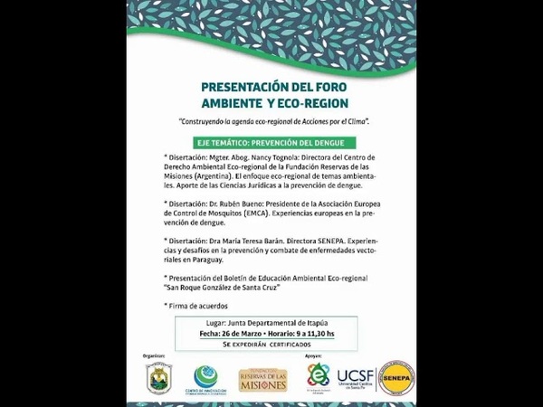 EXPERTO EUROPEO COMPARTIRÁ EXPERIENCIA SOBRE PREVENCIÓN DEL DENGUEE