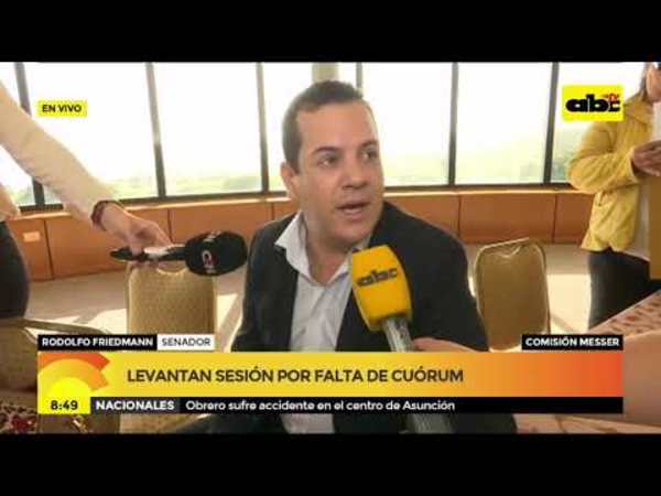 Levantan sesión por falta de cuórum - Tv - ABC Color
