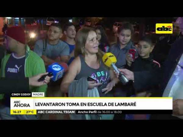 Levantaron toma en escuela de Lambaré - Tv - ABC Color