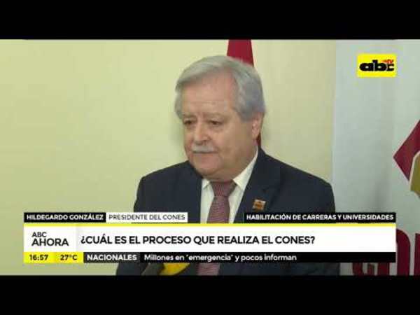 ¿Cual es el proceso que realiza el Cones? - Tv - ABC Color