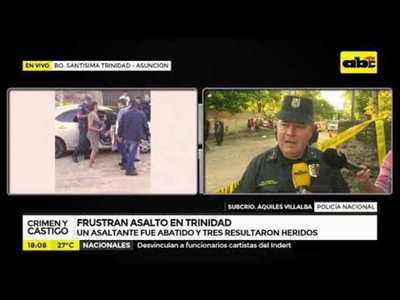 Frustran asalto en Trinidad - Tv - ABC Color