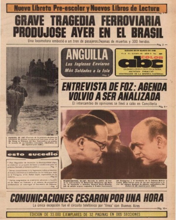 22 de marzo de 1969 - Un Dia Como Hoy - ABC Color
