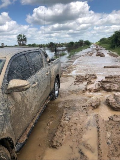 Alto Paraguay: caminos inundados tras lluvias - Nacionales - ABC Color