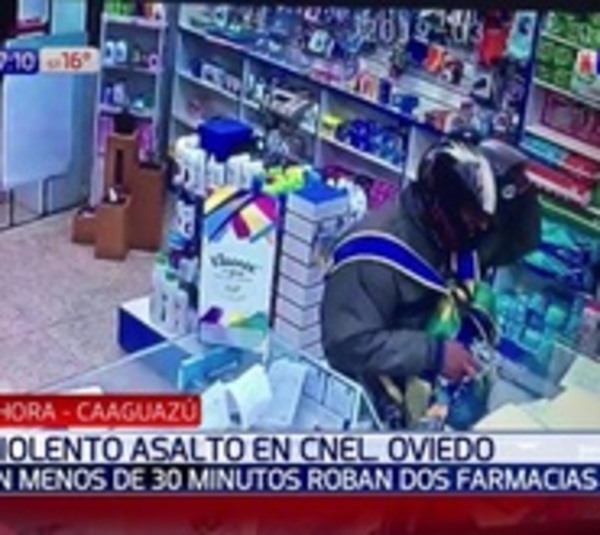 Robó dos farmacias en menos de 30 minutos - Paraguay.com