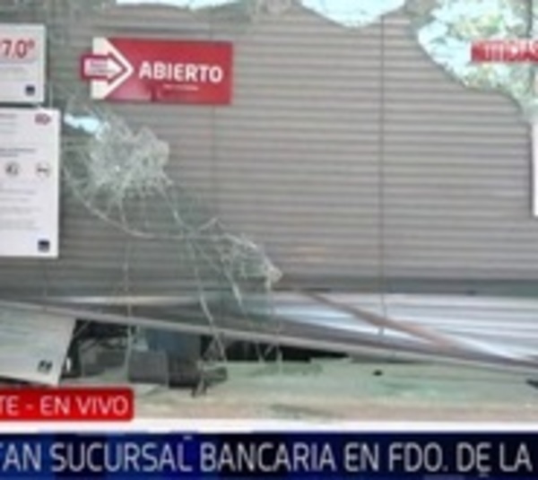 Roban sucursal de banco dentro de supermercado en Fernando de la Mora - Paraguay.com
