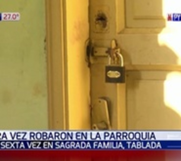 Por sexta vez, malvivientes roban una parroquia en Tablada Nueva - Paraguay.com