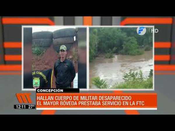 Hallan cuerpo de militar desaparecido en Concepción