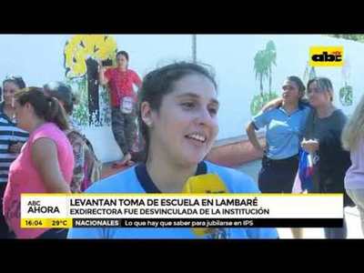 Levantan toma de escuela en Lambaré - Tv - ABC Color