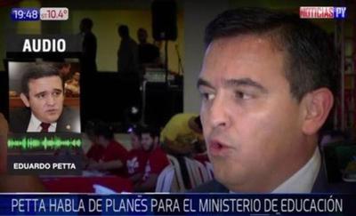 Marito habrí­a propuesto a Petta a liderar el MEC y él aceptó | Paraguay en Noticias 