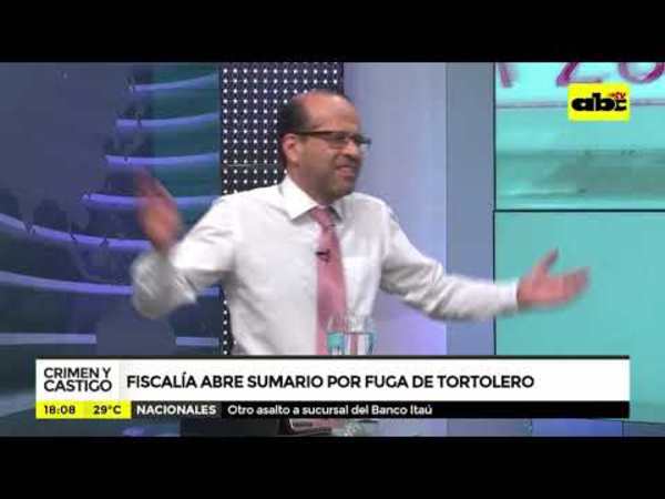 Fiscalía abre sumario por fuga de tortolero - Tv - ABC Color