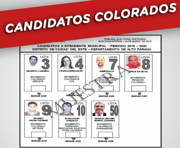 Añetete mide mañana en las urnas al zacariismo oculto en Ciudad del Este - Edicion Impresa - ABC Color