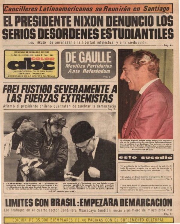 22 de marzo de 1969 - Un Dia Como Hoy - ABC Color