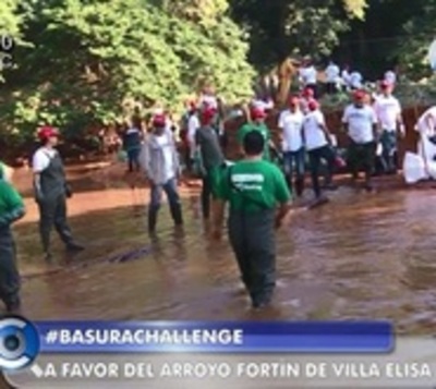 Intensa jornada de limpieza en arroyo Fortín de Villa Elisa - Paraguay.com