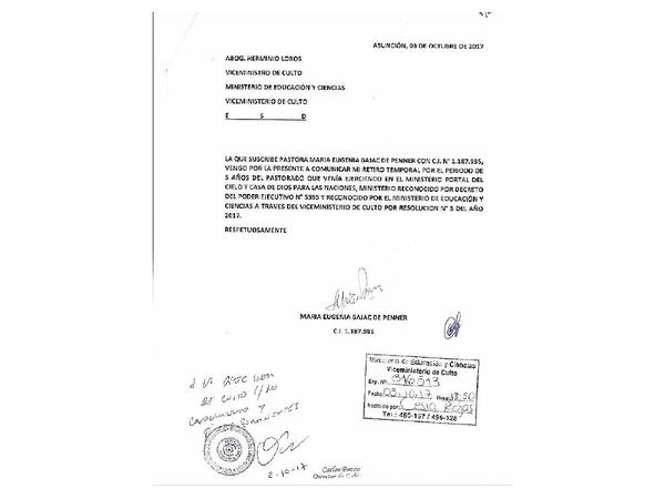 Espiritualidad de Bajac no condice con la transparencia