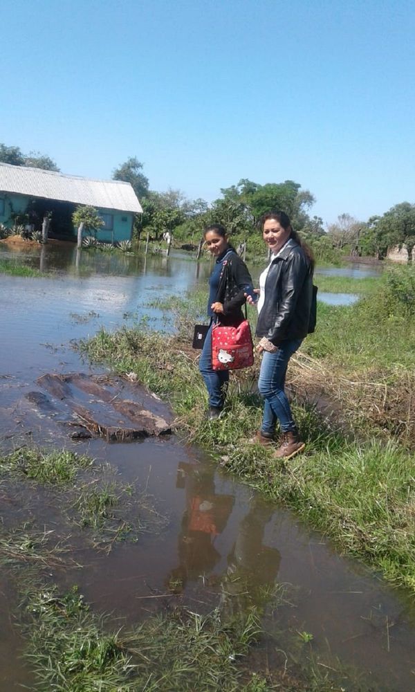San Pedro: familias inundadas reciben asistencia de agentes comunitarios
