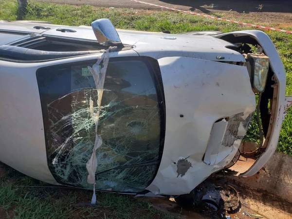 COLISIÓN Y VUELCO DE RODADOS EN CORONEL BOGADO.