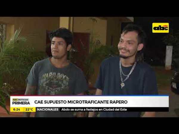 Cae supuesto microtraficante rapero - Tv - ABC Color