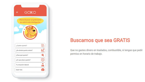 Goiko, la plataforma 24/7 para buscar, comparar y solicitar préstamos de manera más cómoda y ágil