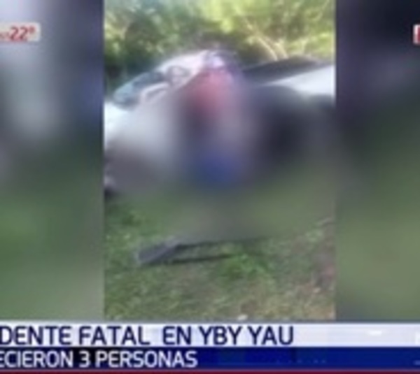Ya son tres las víctimas fatales tras vuelco de camioneta en Yby Yaú - Paraguay.com