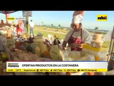 Ofertan productos en la Costanera - Tv - ABC Color