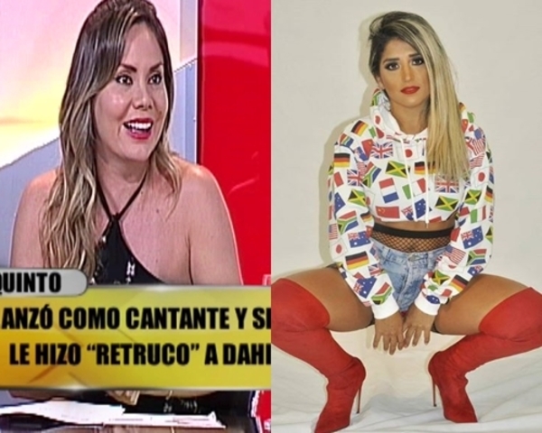 Dahiana Bresanovich imitó a la esposa de Gokú Arzamendia