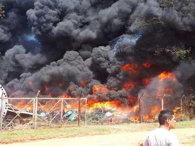 Incendio de gran magnitud en Luque » Ñanduti