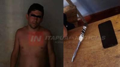 ATRAPAN A HOMBRE QUE CON  PUÑAL EN MANO ROBO A UNA MUJER