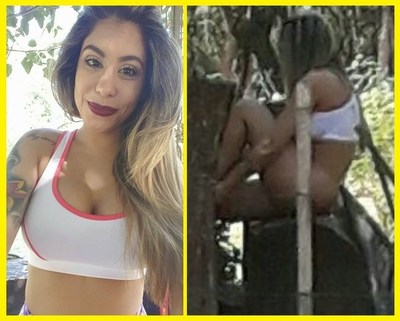 Escándalo!!! La modelo Maga Caballero desnuda en el Jardín Botánico!!! - Churero.com