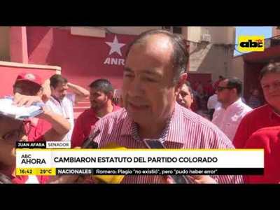 Cambiaron el estatuto del partido colorado - Tv - ABC Color