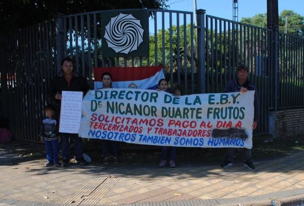Reclaman reincorporación a sus lugares de trabajo en EBY | Paraguay en Noticias