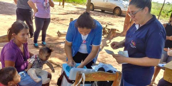 Ante baja cobertura sanitaria en Itakyry asisten a indígenas en sus comunidades