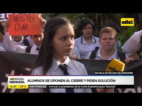 Alumnos se oponen al cierre y piden soluciones - Tv - ABC Color