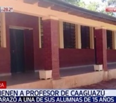 Detienen a profesor que embarazó a su alumna de 15 años en Caaguazú - Paraguay.com