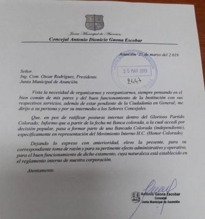 Conforman bancada HC para impulsar candidatura de Hugo Ramírez - Nacionales - ABC Color