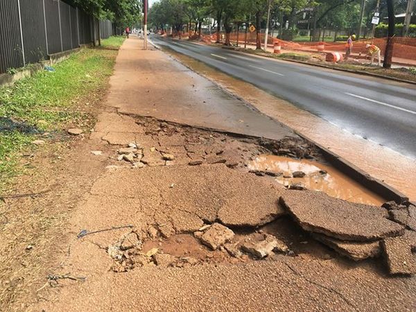 UNA: Una vergüenza de vereda | San Lorenzo Py